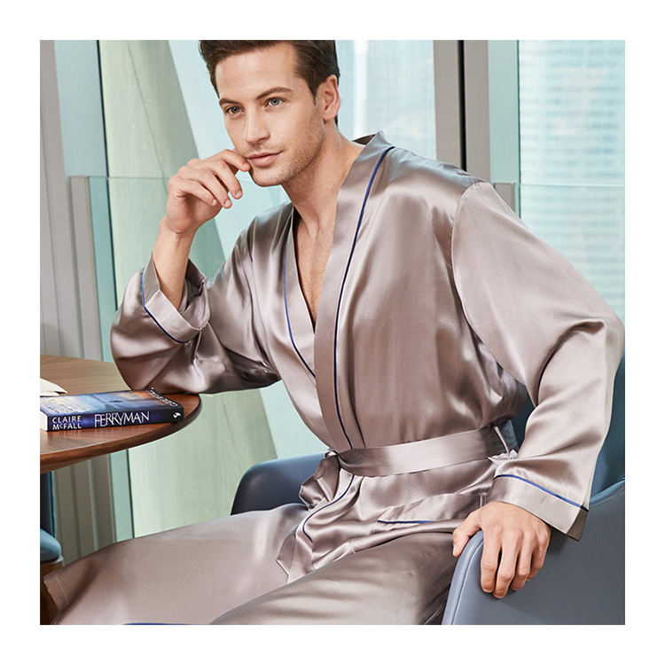 mens silk robe